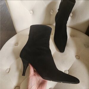 Prada suede black boots shoes